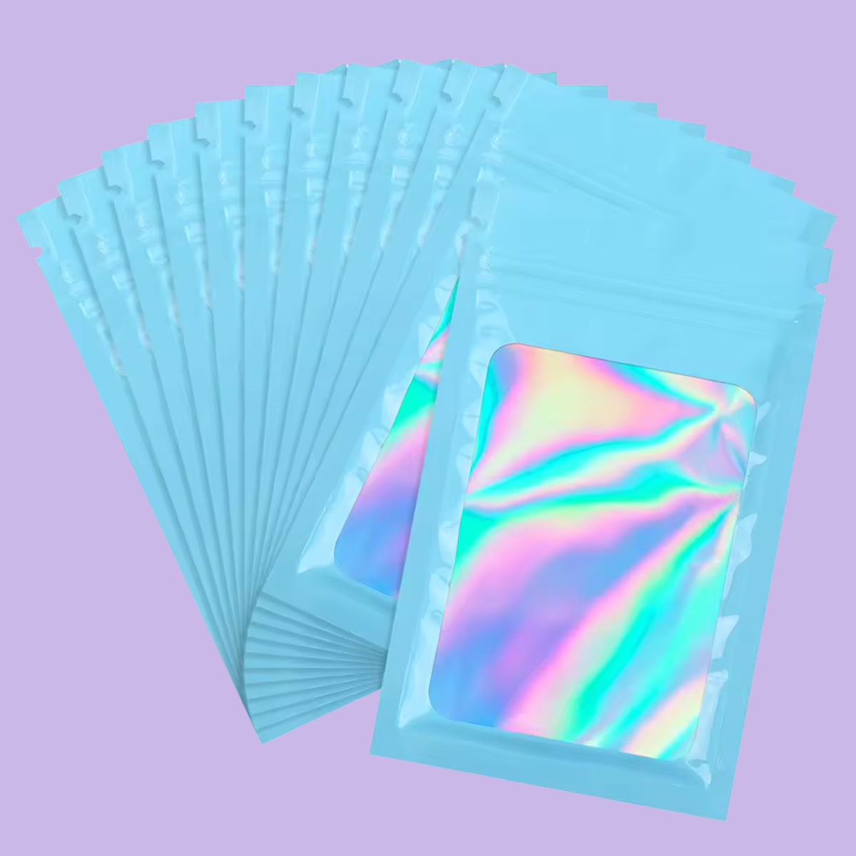 Mylar Bags For Wax Melts Cyan