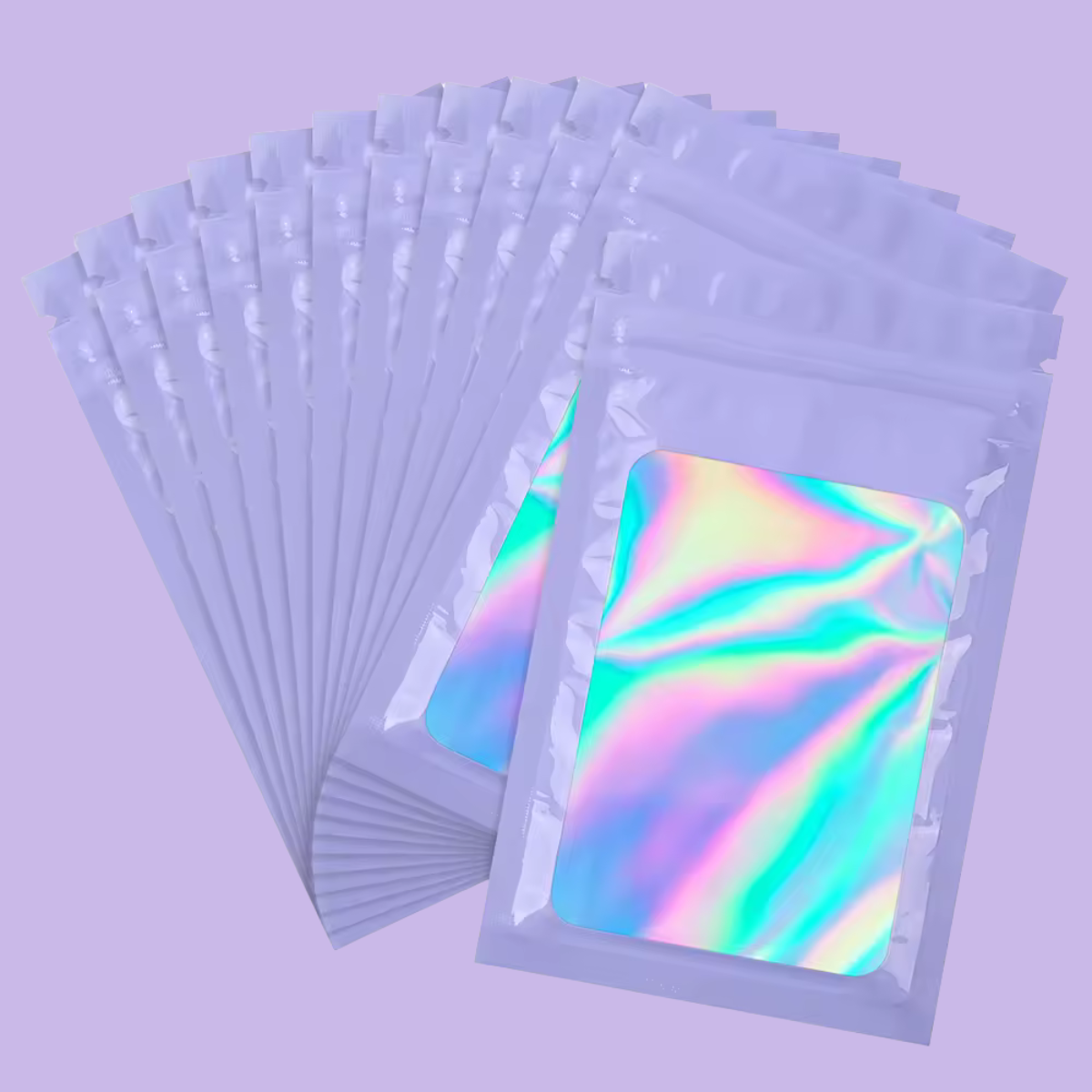 Mylar Bags For Wax Melts Purple