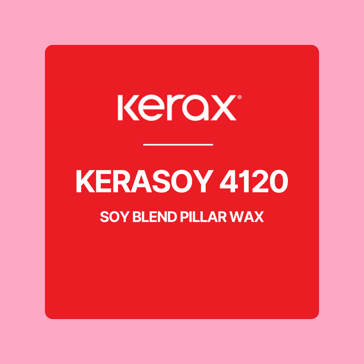 Kerax KeraSoy 4120 Soy Blend Pillar Wax