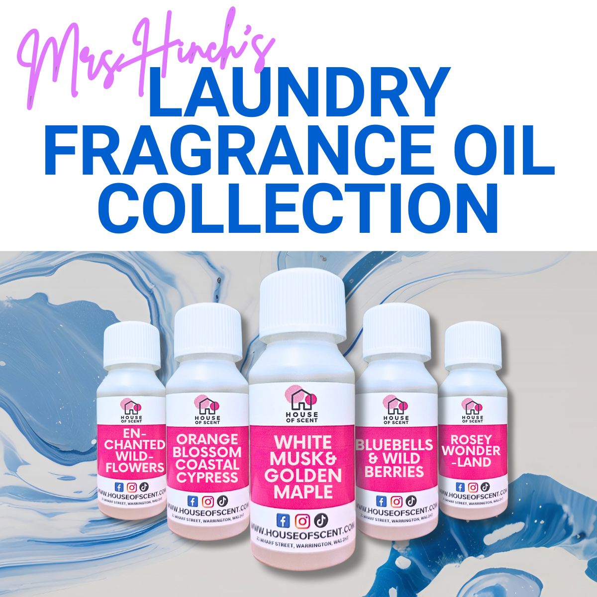 Mrs Hinch's Fragrance Oil Collection For Candles, Wax Melts and Soap